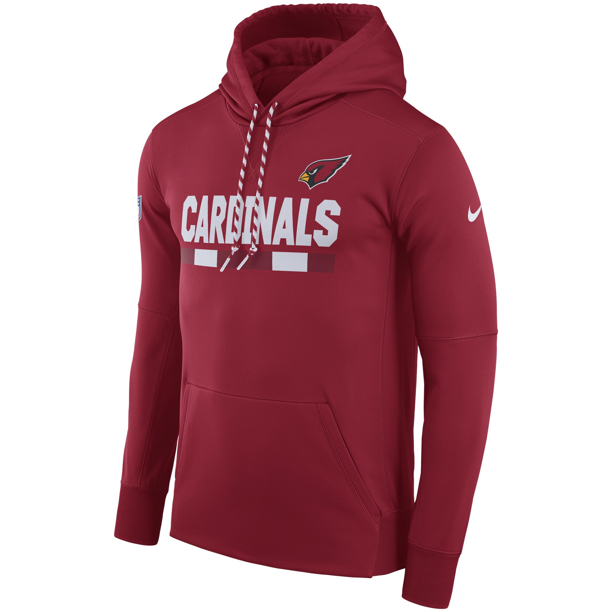 NFL Men Arizona Cardinals Nike Cardinal Sideline ThermaFit Performance PO Hoodie->seattle seahawks->NFL Jersey